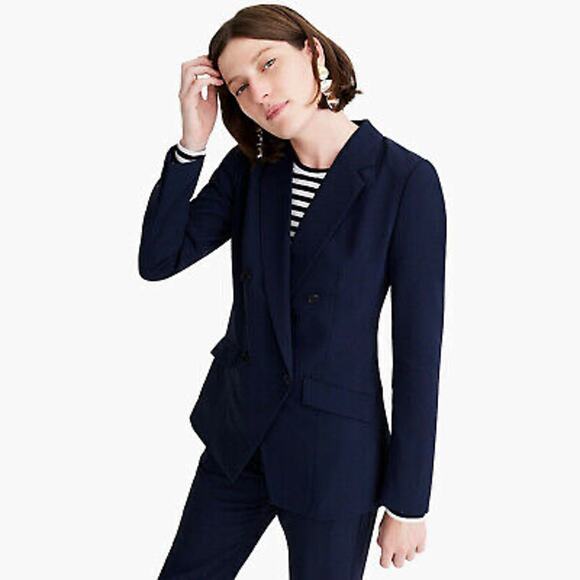 NEW‎ J. CREW 365 Double-Breasted Japanese Blazer - Picture 2 of 8